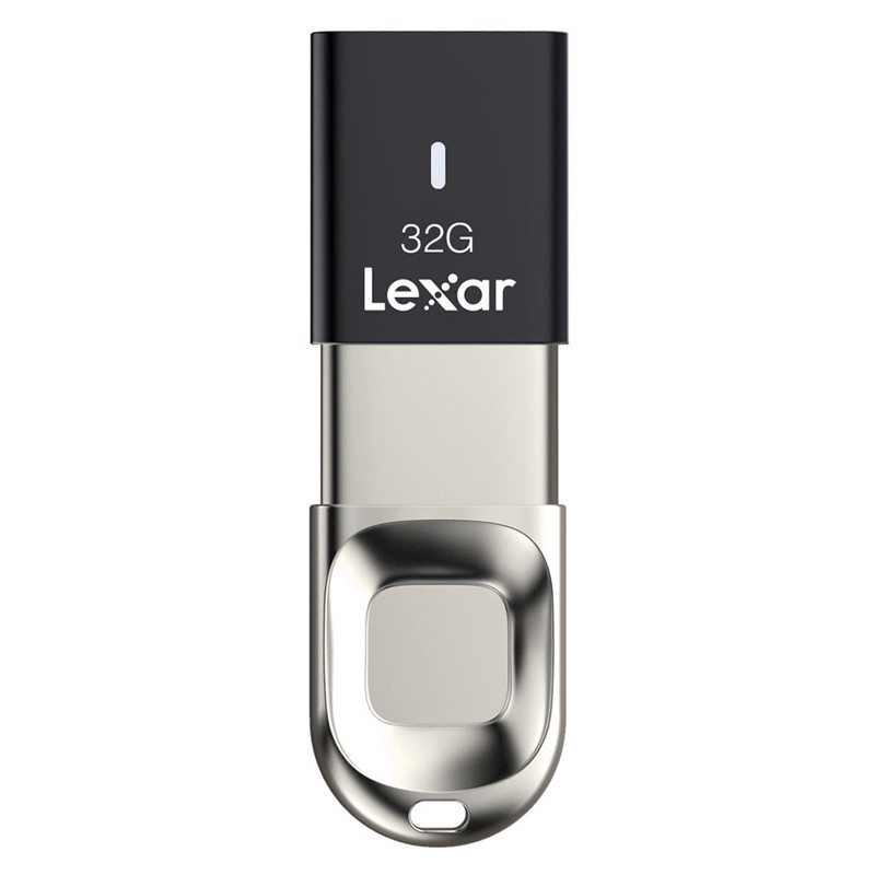 فلش 32 گیگ لکسار Lexar JumpDrive Fingerprint F35 USB3.0