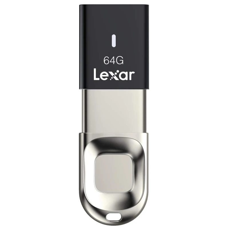فلش 64 گیگ لکسار Lexar JumpDrive Fingerprint F35 USB3.0