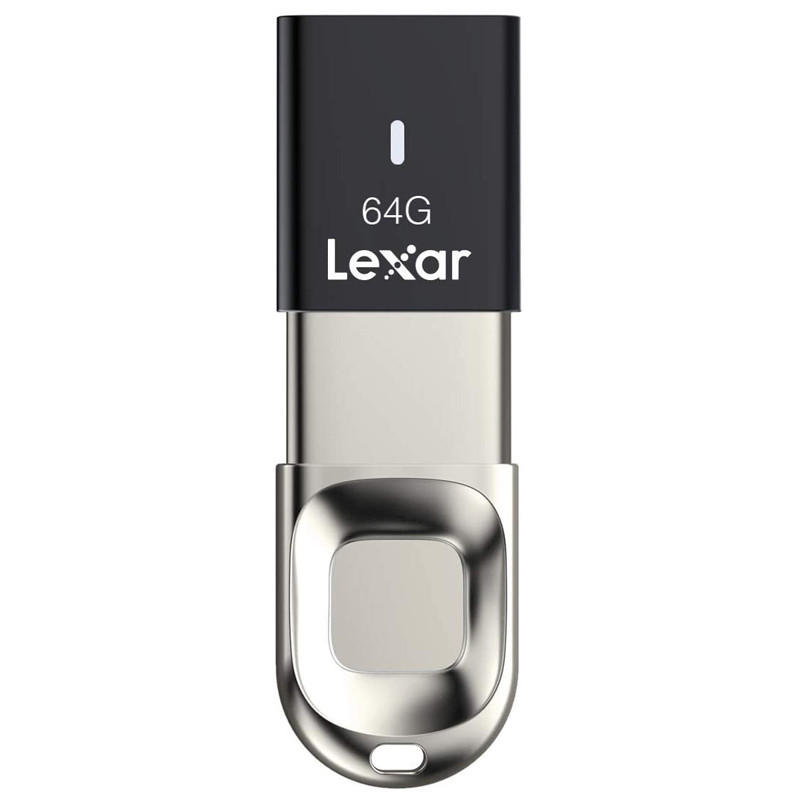 فلش 64 گیگ لکسار Lexar JumpDrive Fingerprint F35 USB3.0