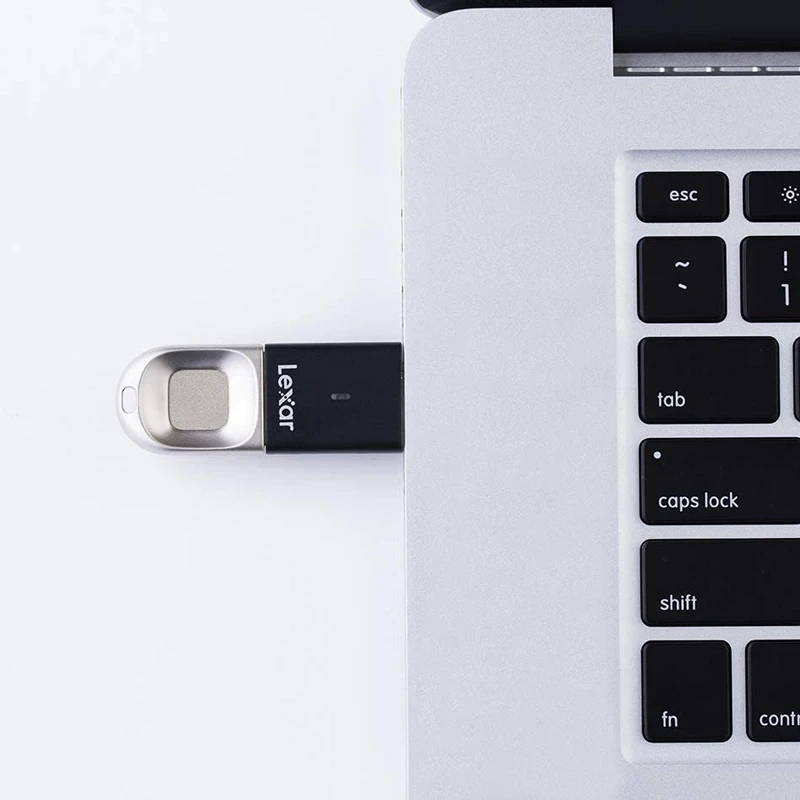 فلش 64 گیگ لکسار Lexar JumpDrive Fingerprint F35 USB3.0