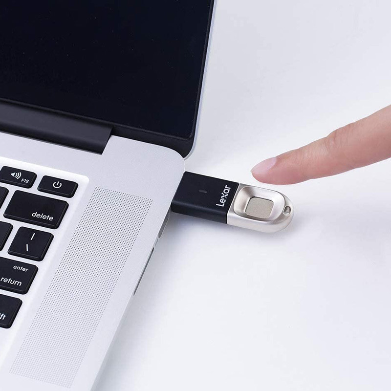 فلش 64 گیگ لکسار Lexar JumpDrive Fingerprint F35 USB3.0