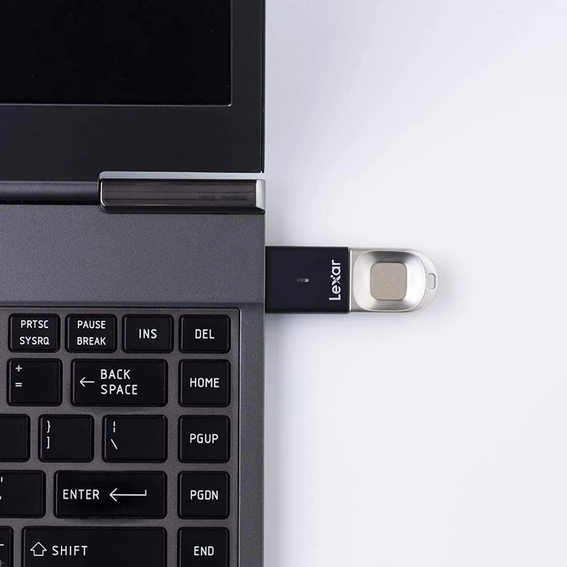 فلش 64 گیگ لکسار Lexar JumpDrive Fingerprint F35 USB3.0