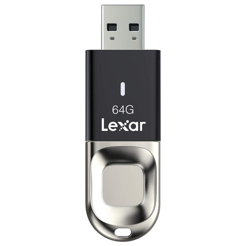 فلش 64 گیگ لکسار Lexar JumpDrive Fingerprint F35 USB3.0