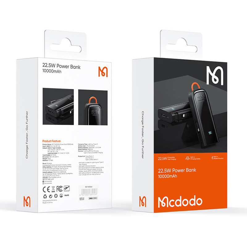 پاور بانک فست شارژ 10000 مک دودو MCDODO MC-116 QC3.0 PD 22.5W