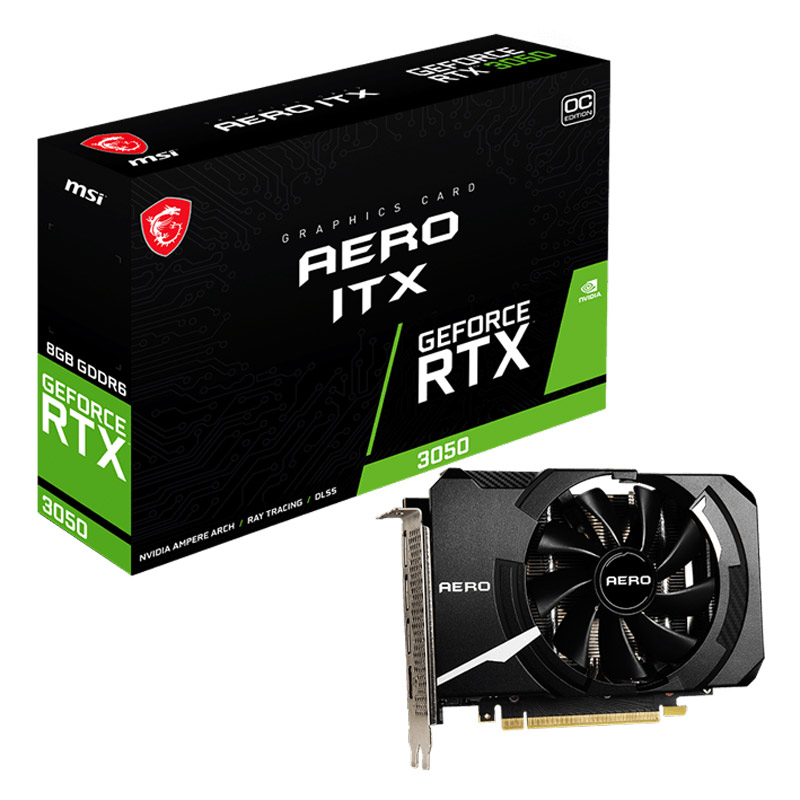 کارت گرافیک MSI AERO ITX GeForce RTX3050 OC 8GB GDDR6 128Bit