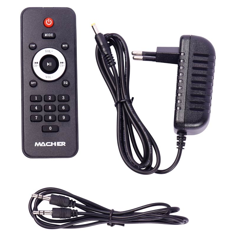 اسپیکر چمدانی بلوتوثی رم و فلش خور Macher MR-1200 + ریموت کنترل