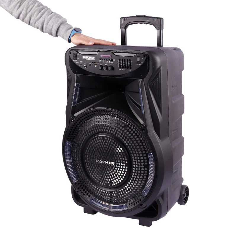 اسپیکر چمدانی بلوتوثی رم و فلش خور Macher MR-1200 + ریموت کنترل