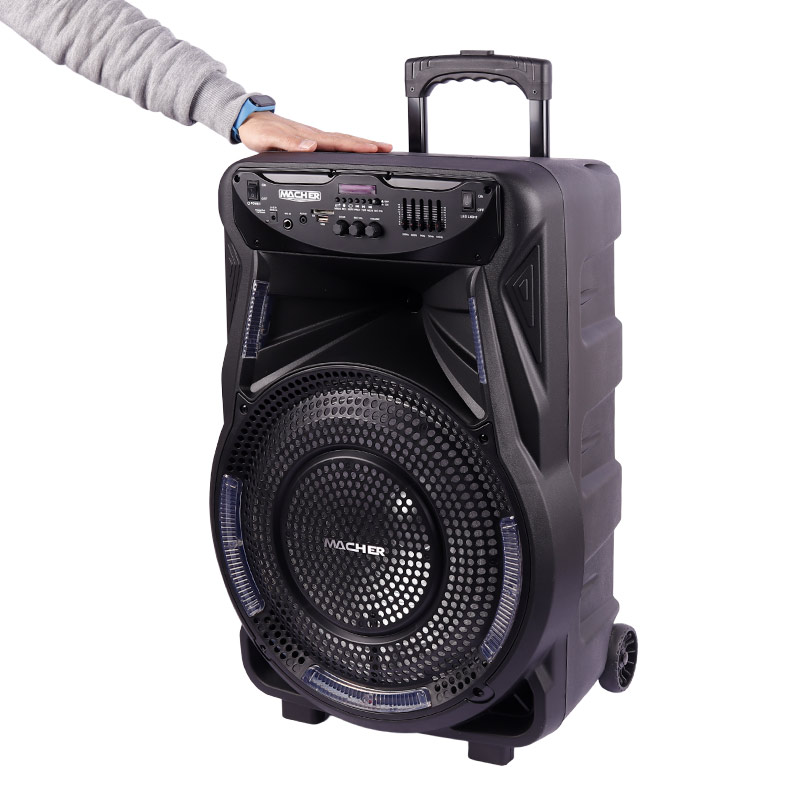 اسپیکر چمدانی بلوتوثی رم و فلش خور Macher MR-1200 + ریموت کنترل