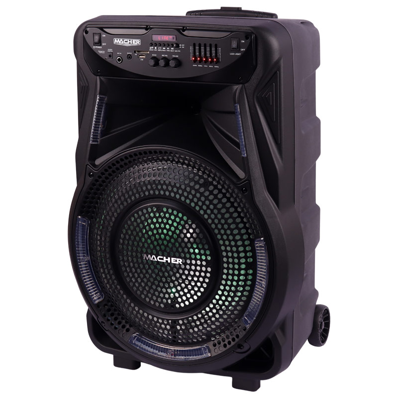 اسپیکر چمدانی بلوتوثی رم و فلش خور Macher MR-1200 + ریموت کنترل