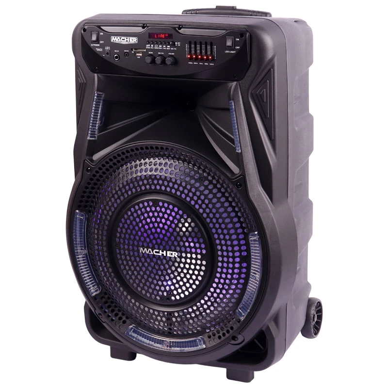 اسپیکر چمدانی بلوتوثی رم و فلش خور Macher MR-1200 + ریموت کنترل