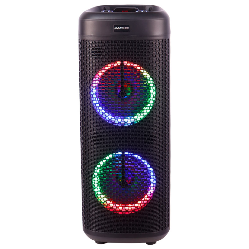 اسپیکر چمدانی بلوتوثی رم و فلش خور Macher MR-1300 + میکروفون و ریموت کنترل
