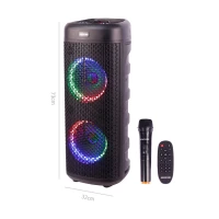 اسپیکر چمدانی بلوتوثی رم و فلش خور Macher MR-1300 + میکروفون و ریموت کنترل