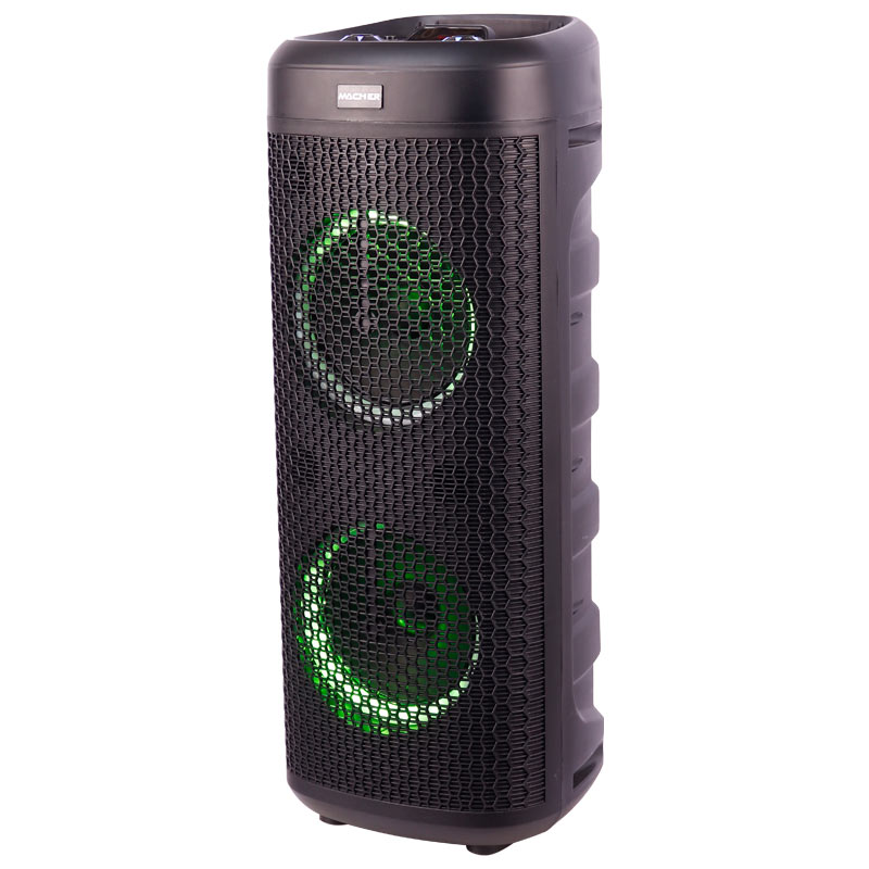اسپیکر چمدانی بلوتوثی رم و فلش خور Macher MR-1300 + میکروفون و ریموت کنترل