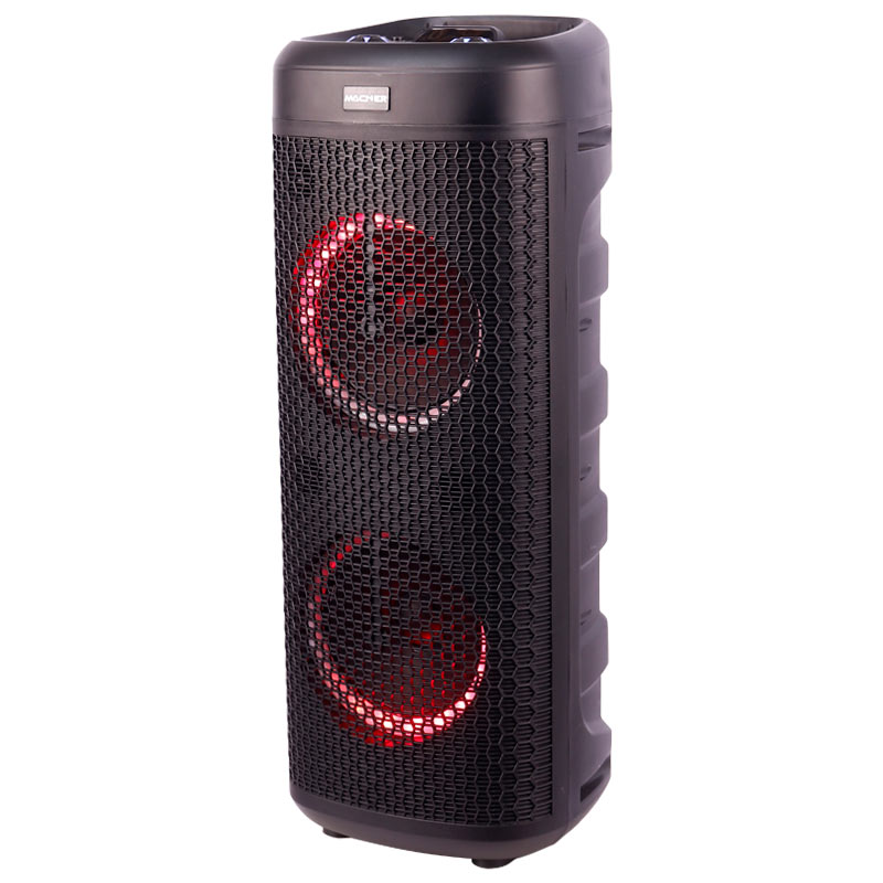 اسپیکر چمدانی بلوتوثی رم و فلش خور Macher MR-1300 + میکروفون و ریموت کنترل