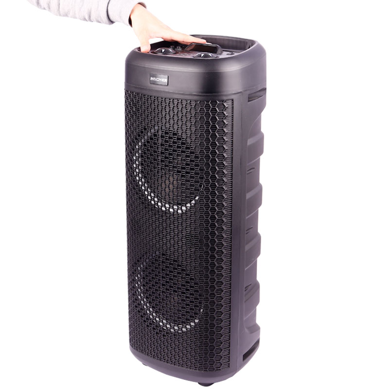 اسپیکر چمدانی بلوتوثی رم و فلش خور Macher MR-1300 + میکروفون و ریموت کنترل
