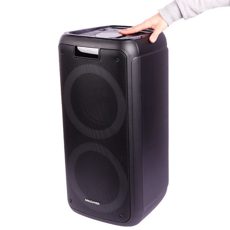 اسپیکر چمدانی بلوتوثی رم و فلش خور Macher MR-1500 + میکروفون و ریموت کنترل