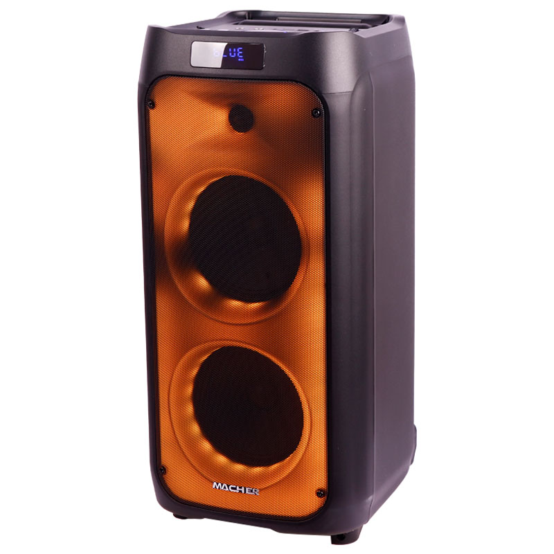 اسپیکر چمدانی بلوتوثی رم و فلش خور Macher MR-1600 + میکروفون و ریموت کنترل