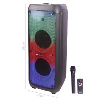 اسپیکر چمدانی بلوتوثی رم و فلش خور Macher MR-1700 + میکروفون و ریموت کنترل