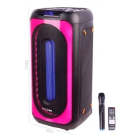 اسپیکر چمدانی بلوتوثی رم و فلش خور Macher MR-1900 + میکروفون و ریموت کنترل
