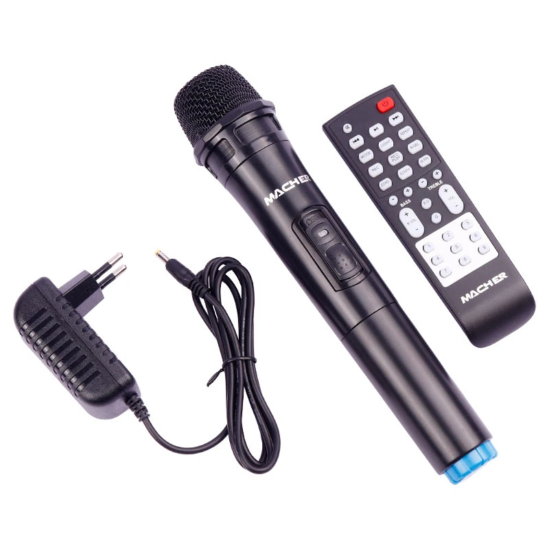 اسپیکر چمدانی بلوتوثی رم و فلش خور Macher MR-2000 + میکروفون و ریموت کنترل