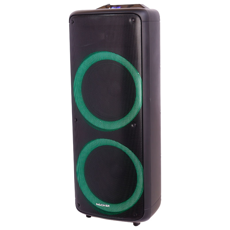اسپیکر چمدانی بلوتوثی رم و فلش خور Macher MR-2300 + میکروفون و ریموت کنترل