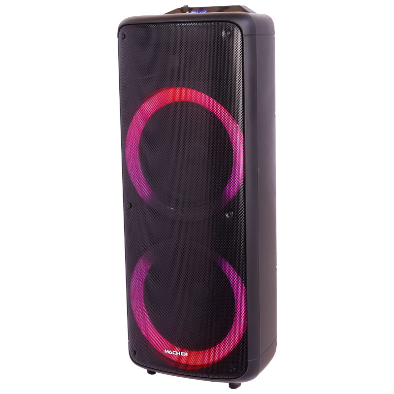 اسپیکر چمدانی بلوتوثی رم و فلش خور Macher MR-2300 + میکروفون و ریموت کنترل