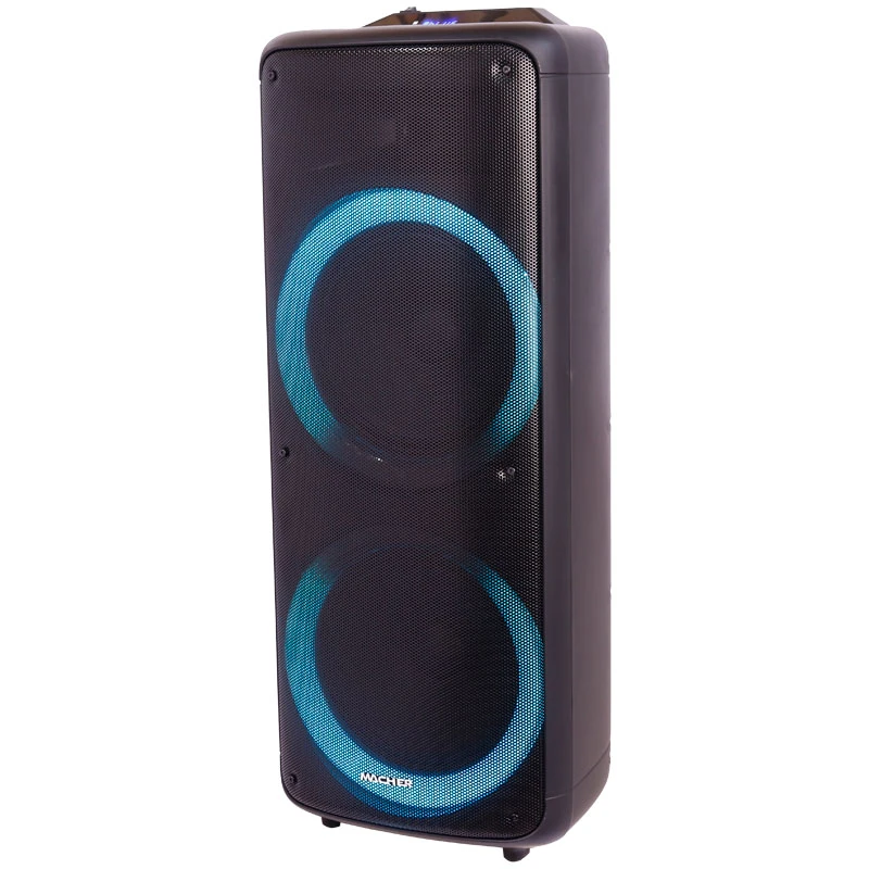 اسپیکر چمدانی بلوتوثی رم و فلش خور Macher MR-2300 + میکروفون و ریموت کنترل