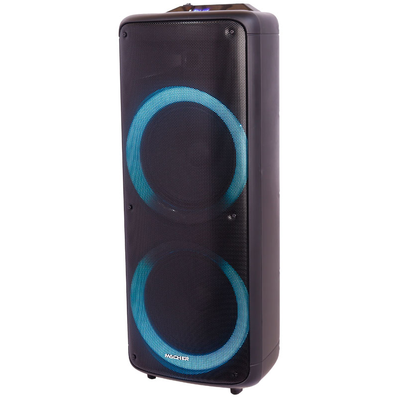 اسپیکر چمدانی بلوتوثی رم و فلش خور Macher MR-2300 + میکروفون و ریموت کنترل