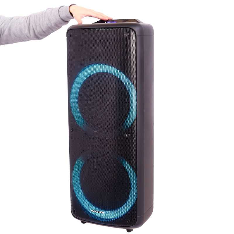 اسپیکر چمدانی بلوتوثی رم و فلش خور Macher MR-2300 + میکروفون و ریموت کنترل