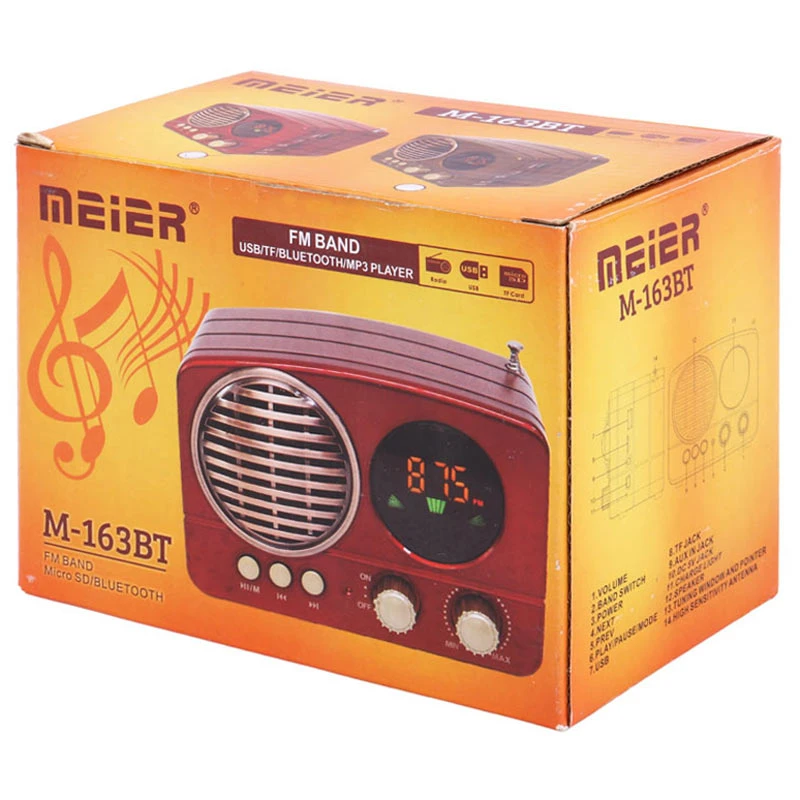 رادیو اسپیکر بلوتوثی مییر M-163BT