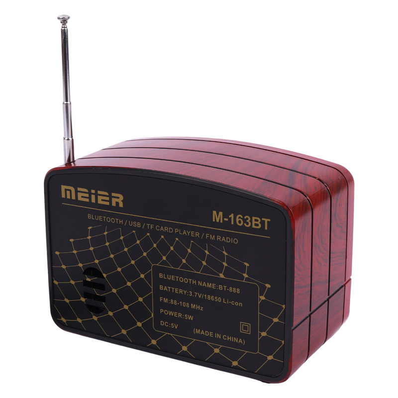رادیو اسپیکر بلوتوثی رم و فلش خور Meier M-163BT