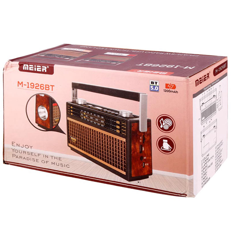 رادیو اسپیکر بلوتوثی رم و فلش خور Meier M-1926BT