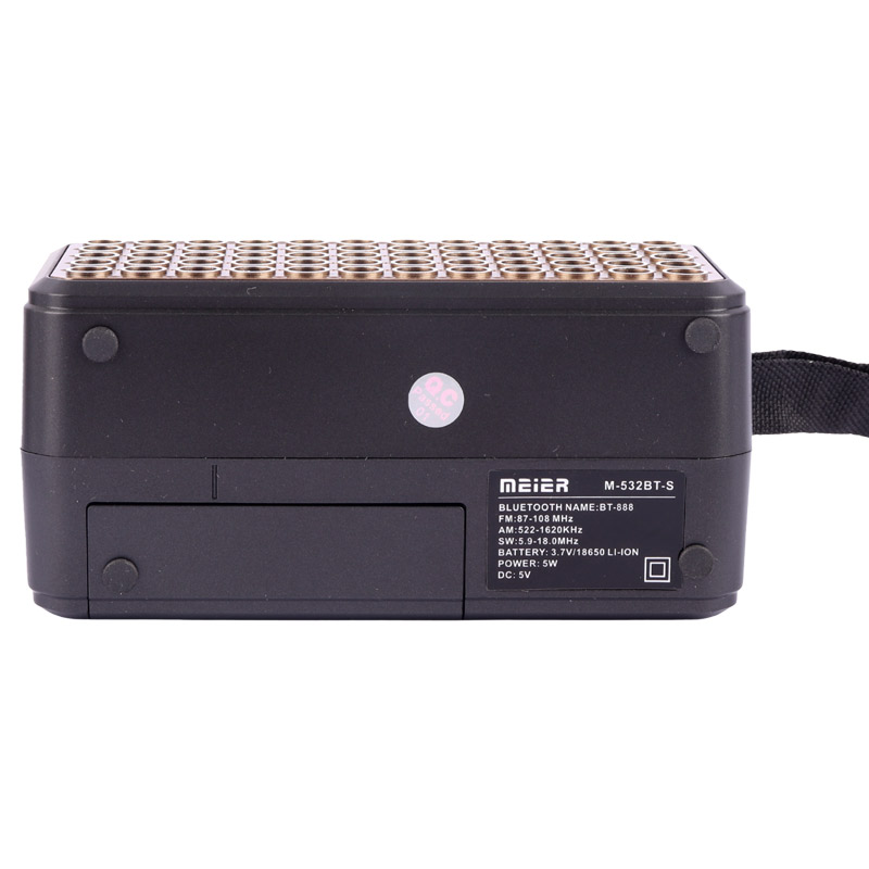 رادیو اسپیکر بلوتوثی رم و فلش خور خورشیدی Meier M-532BT-S