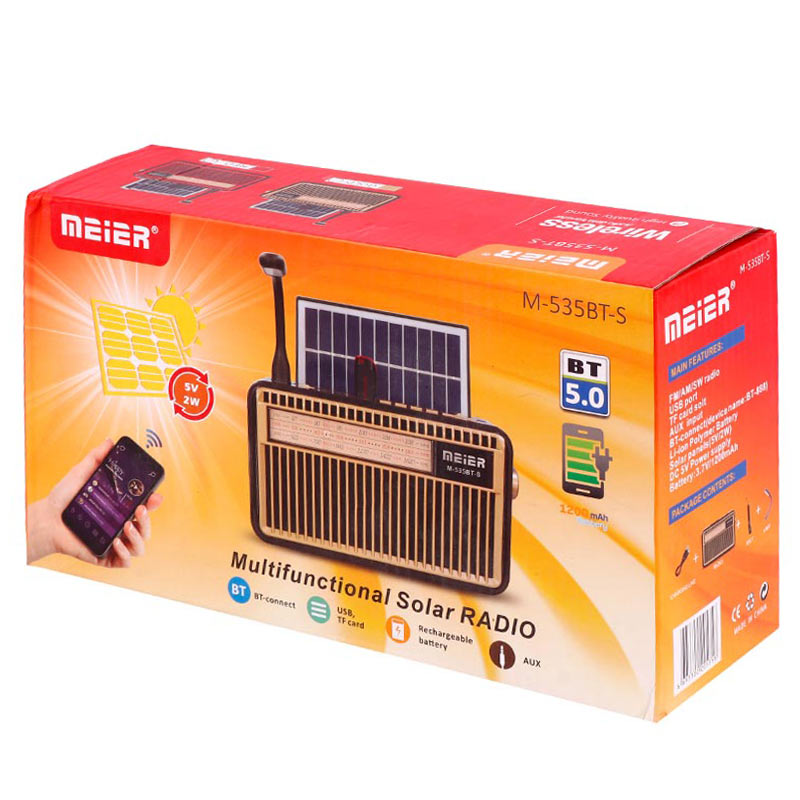 رادیو اسپیکر خورشیدی Meier M-535BT-S