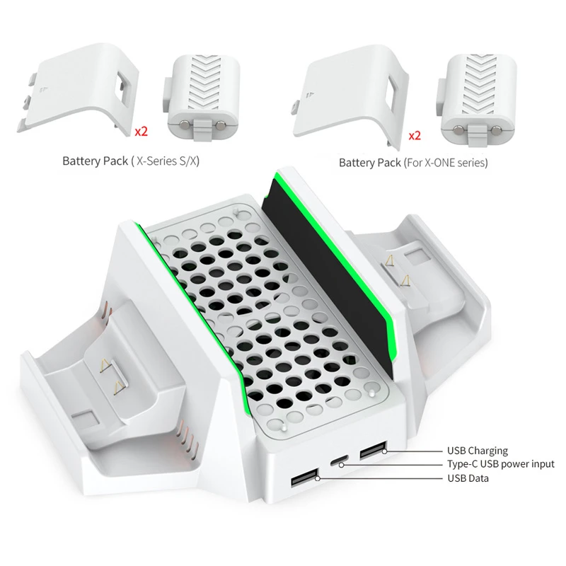 خنک کننده و شارژر دسته Xbox One Series S دابی TYX-0663