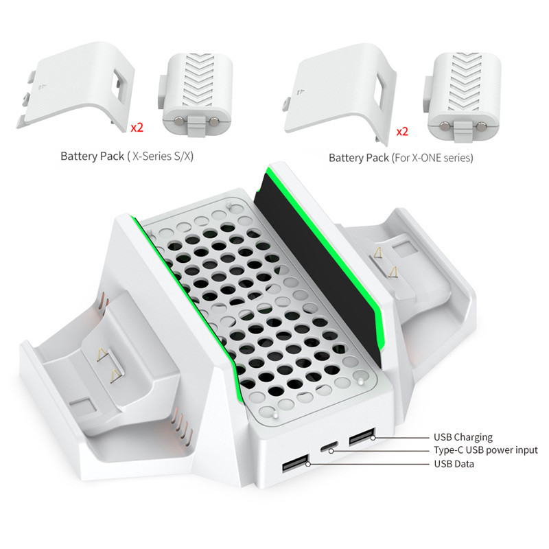 فن خنک کننده و شارژر دسته بازی Xbox One Series S دابی TYX-0663