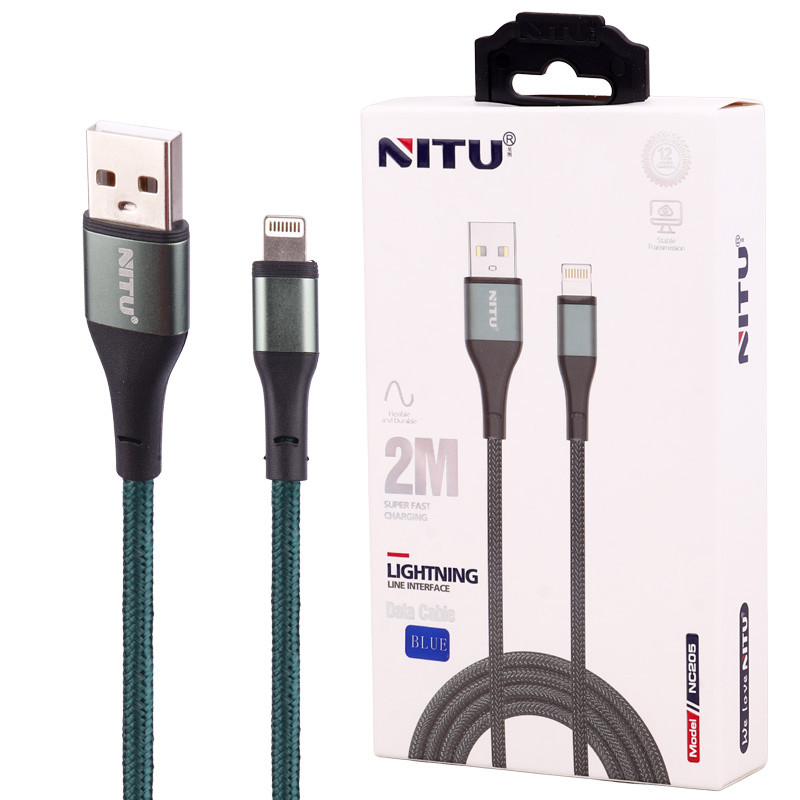 کابل آیفونی فست شارژ NITU NC205 3A 2m