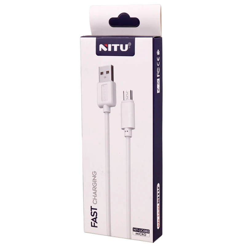 کابل میکرو یو اس بی فست شارژ 2.4 آمپر نیتو NT-UC080 طول 1 متر