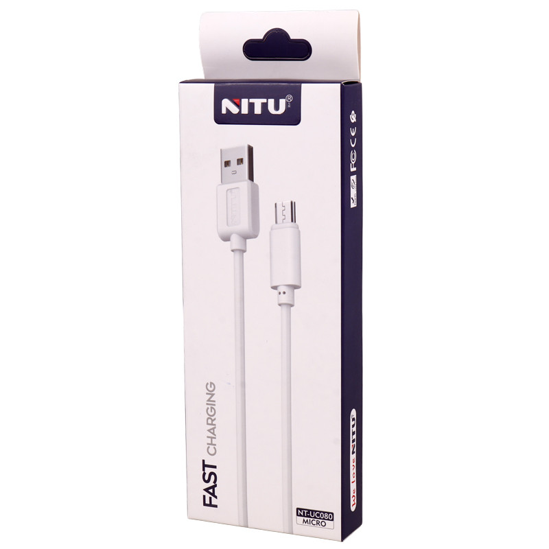 کابل میکرو یو اس بی فست شارژ NITU NT-UC080 2.4A 1m