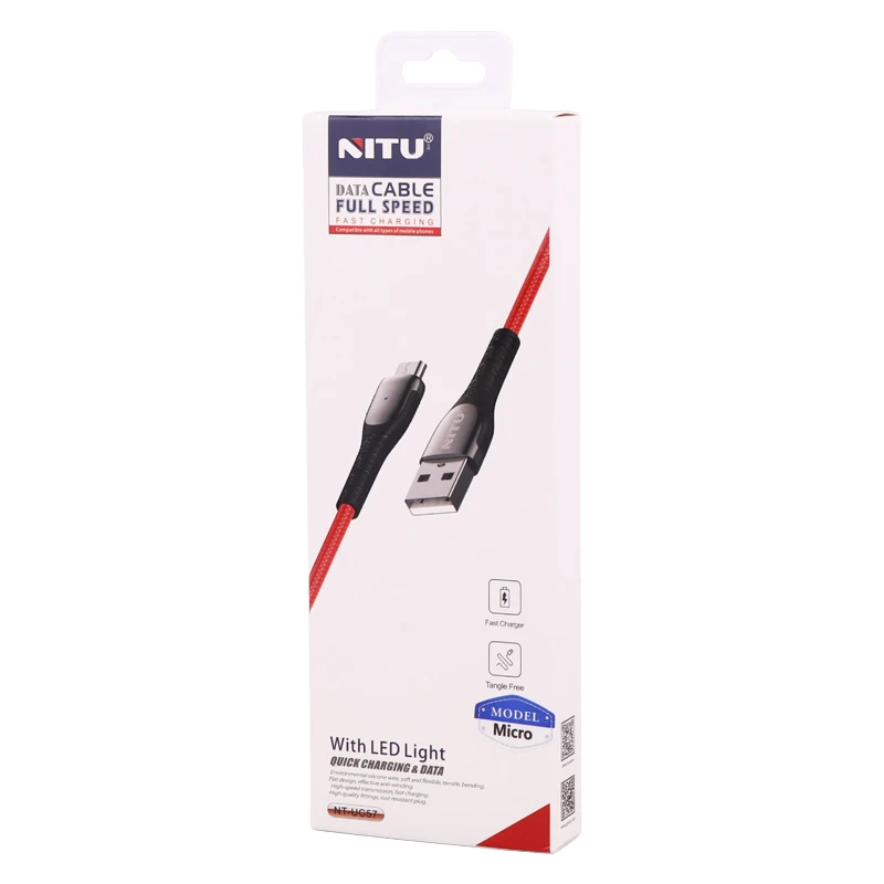 کابل میکرو یو اس بی فست شارژ 2.4 آمپر نیتو NT-UC57 طول 1 متر