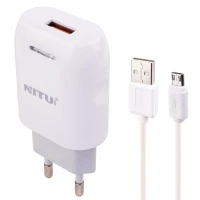شارژر دیواری 12 وات نیتو NT-TC033 2.4A + کابل میکرو یو اس بی
