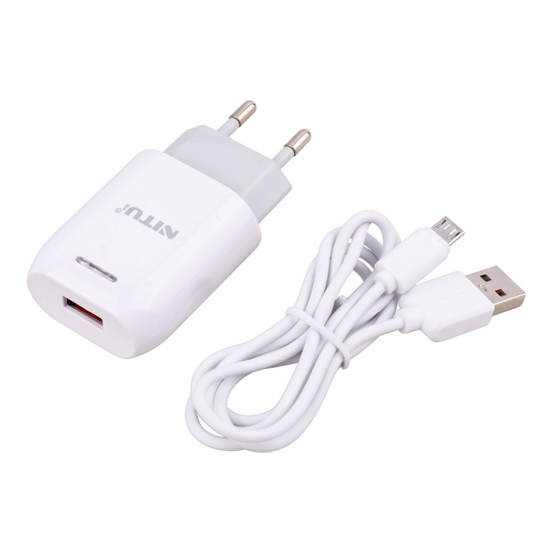 شارژر دیواری 12 وات نیتو NT-TC033 2.4A + کابل میکرو یو اس بی