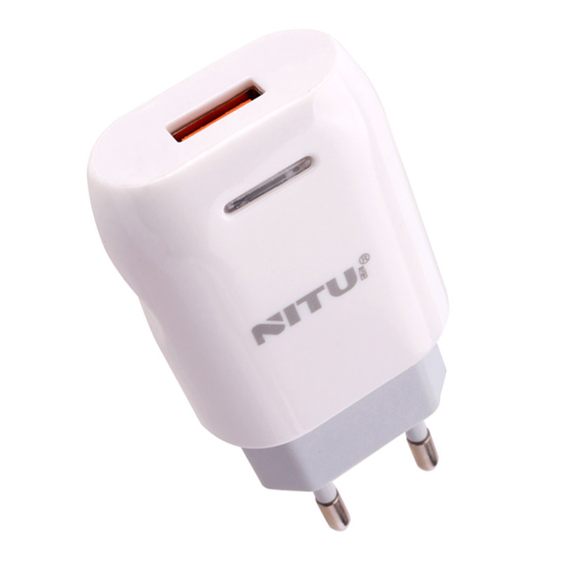 شارژر دیواری فست شارژ Nitu NT-TC033 2.4A 12W + کابل تایپ سی