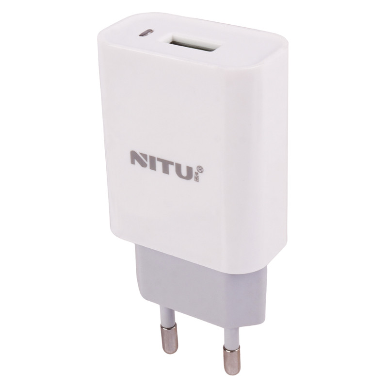 شارژر دیواری فست شارژ Nitu NT-TC066 2.4A 12W + کابل تایپ سی