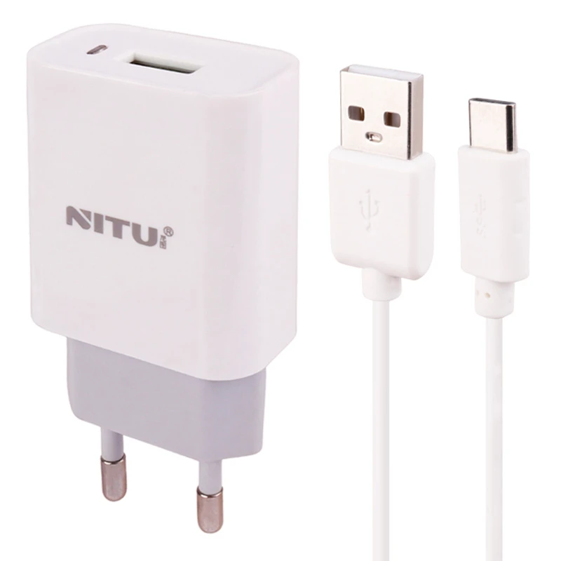 شارژر دیواری 12 وات نیتو NT-TC066 2.4A + کابل تایپ سی