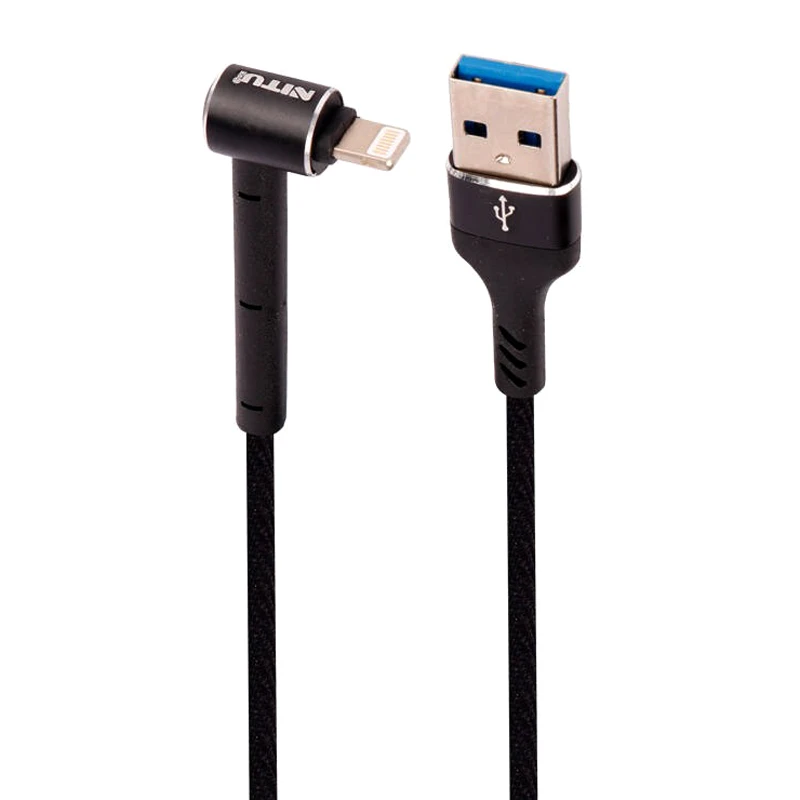 کابل لایتنینگ فست شارژ 2 آمپر نیتو NT-UC043 یکسر L طول 1 متر