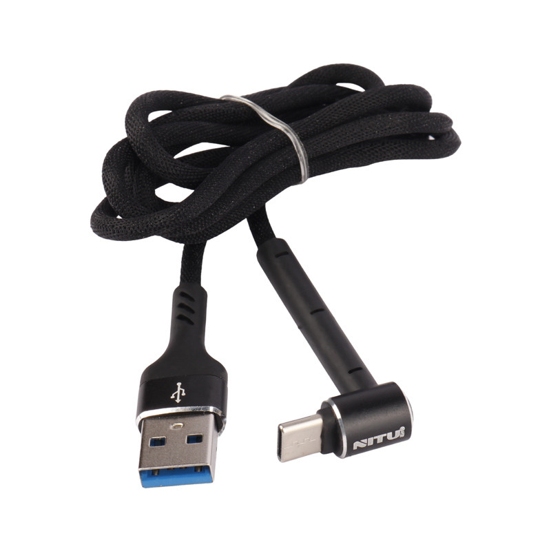 کابل تایپ سی فست شارژ Nitu NT-UC043 2A 1m یکسر L