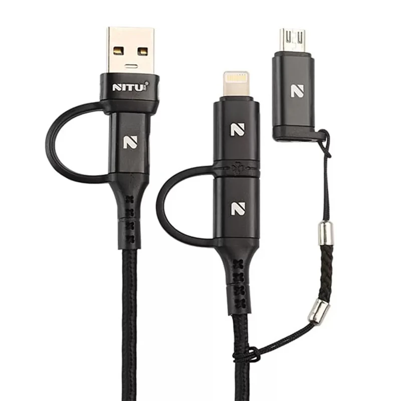 کابل شارژ چندکاره فست شارژ 5 آمپر نیتو NT-UC062 طول 1 متر