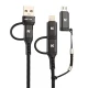 کابل شارژ چندکاره فست شارژ 5 آمپر نیتو NT-UC062 طول 1 متر