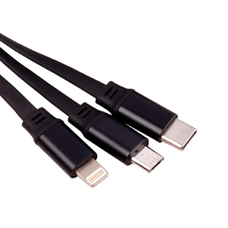 کابل سه سر فست شارژ نیتو NT-UC090 طول 1.2 متر